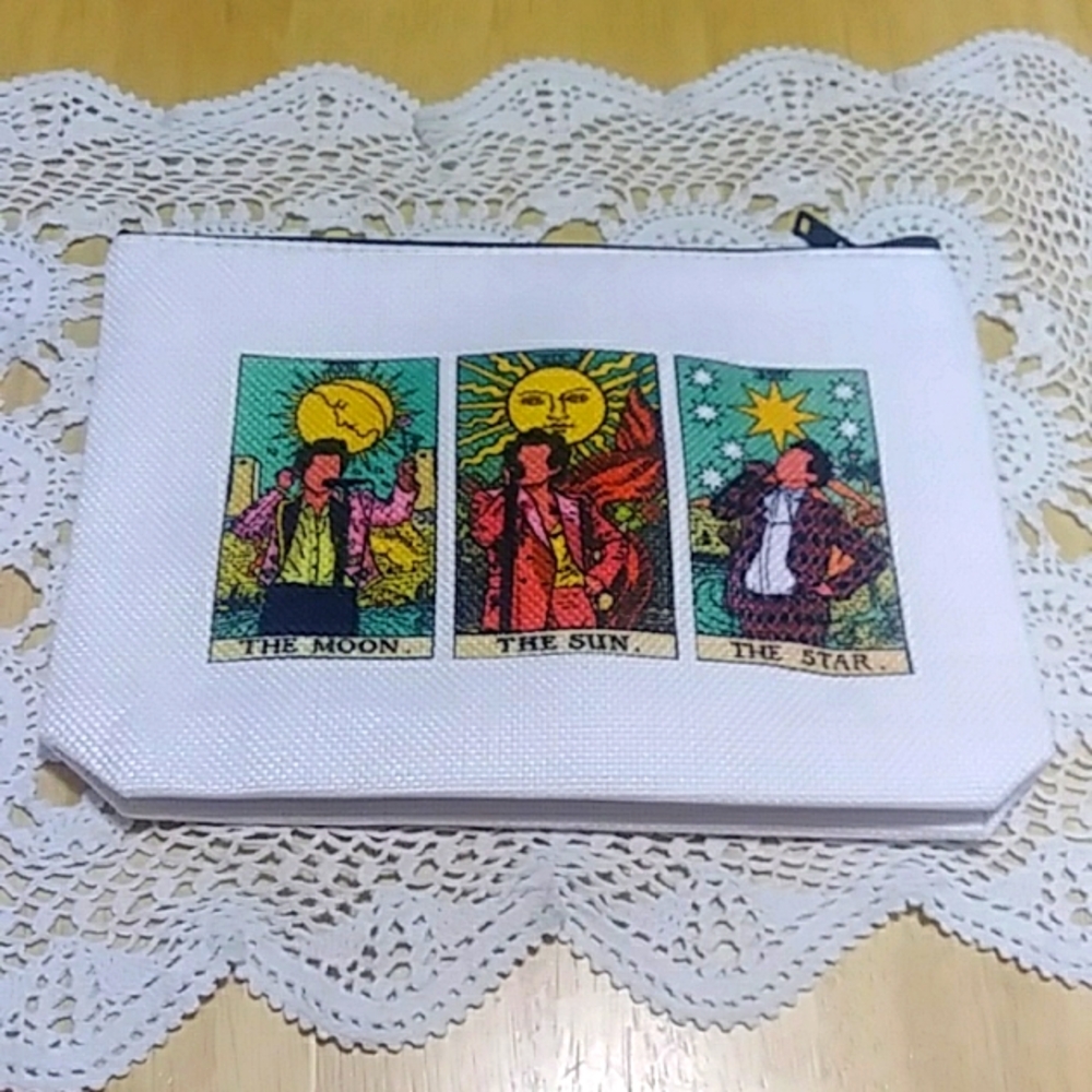 Zodiac / Tarot lined cosmetic,  makeup,  toiletry bag